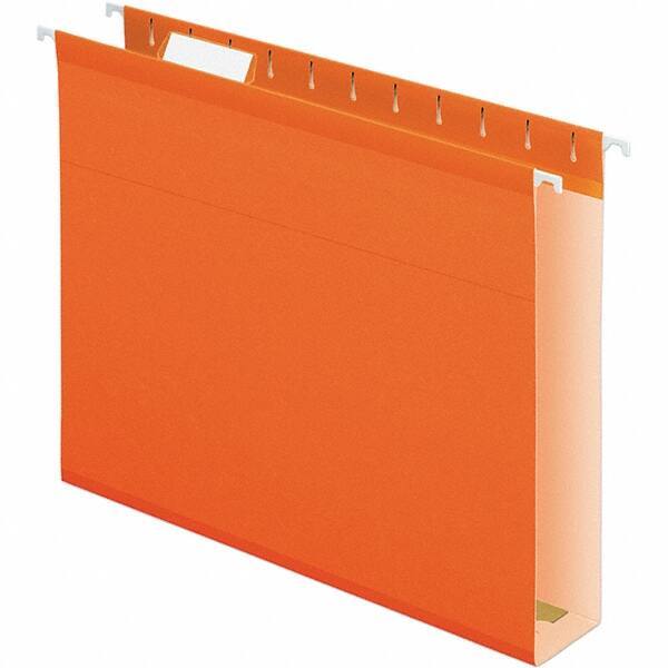 Pendaflex - 8-1/2 x 11", Letter Size, Orange, Hanging File Folder - 11 Point Stock, 1/5 Tab Cut Location - Makers Industrial Supply