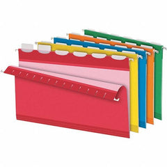 Pendaflex - 8-1/2 x 14", Legal, Assorted Colors, Hanging File Folder - 11 Point Stock, 1/6 Tab Cut Location - Makers Industrial Supply