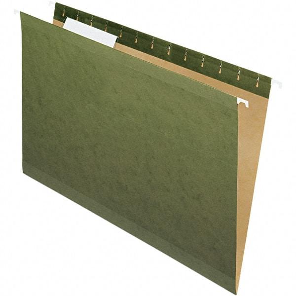 Pendaflex - 8-1/2 x 14", Legal, Standard Green, Hanging File Folder - 11 Point Stock, 1/3 Tab Cut Location - Makers Industrial Supply