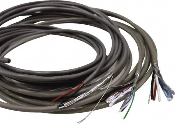 Made in USA - 18 AWG, 2 Wire, 1,000' OAL Unshielded Automation & Communication Cable - PVC Insulation, Bare Copper Conductor, 300 Volts, 0.144" OD - Makers Industrial Supply