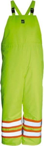 Viking - Size XL, High Visibility Lime, Cold Weather Bib Overall - Hook & Loop Ankle - Makers Industrial Supply