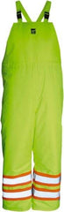 Viking - Size XL, High Visibility Lime, Cold Weather Bib Overall - Hook & Loop Ankle - Makers Industrial Supply