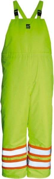 Viking - Size 3XL, High Visibility Lime, Cold Weather Bib Overall - Hook & Loop Ankle - Makers Industrial Supply