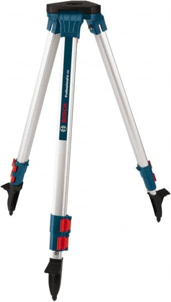 Bosch - 63" (Open)" Long x 7" Wide, Level Contractor Tripod Mount - Use with Rotary Laser - Makers Industrial Supply