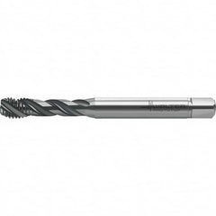 Walter-Prototyp - M10x1.50 Metric 3 Flute 6HX Semi-Bottoming Spiral Flute Tap - High Speed Steel, TiAlN Finish, 100mm OAL, Right Hand Flute, Right Hand Thread, Series TC121 - Makers Industrial Supply