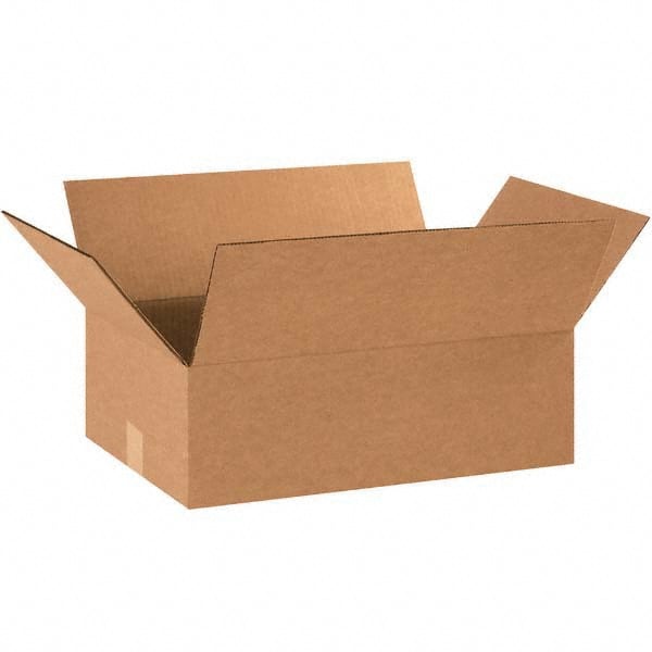 Made in USA - Pack of (25) 12" Wide x 18" Long x 6" High Corrugated Shipping Boxes - Makers Industrial Supply