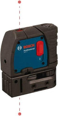 Bosch - 2 Beam 100' Max Range Self Leveling Dot Laser Level - 1/4" at 100' & 1/8" at 30' Accuracy, Battery Included - Makers Industrial Supply