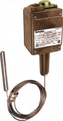 Barksdale - 300 to 400°F Remote Mount Temperature Switch - 3/8 x 4-15/32 Capillary, Copper, ±1% of mid-60% of F.S. - Makers Industrial Supply