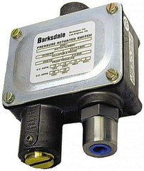 Barksdale - 200 to 3,000 psi Adjustable Range, 10,000 Max psi, Sealed Piston Pressure Switch - 1/4 NPT Female, Screw Terminals, SPDT Contact, 416SS Wetted Parts, 2% Repeatability - Makers Industrial Supply