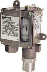 Barksdale - 75 to 540 psi Adjustable Range, 3,000 Max psi, Sealed Piston Pressure Switch - 1/4 NPT Female, Screw Terminals, SPDT Contact, 416SS Wetted Parts, 2% Repeatability - Makers Industrial Supply