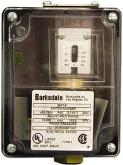 Barksdale - 80 to 1,500 psi Adjustable Range, 7,500 Max psi, Sealed Piston Pressure Switch - 1/4 NPT Female, Screw Terminals, SPDT Contact, 316SS Wetted Parts, 2% Repeatability - Makers Industrial Supply