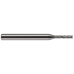 Harvey Tool - 0.1", 0.3" LOC, 1/8" Shank Diam, 1-1/2" OAL, 4 Flute Solid Carbide Square End Mill - Exact Industrial Supply