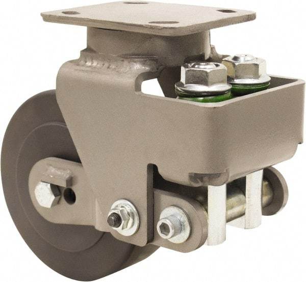 Hamilton - 6" Diam x 2" Wide, Impact-Resistant Cast Nylon Swivel Caster - 1,315 Lb Capacity, Top Plate Mount, 4" x 5" Plate, Sealed Precision Ball Bearing Bearing - Makers Industrial Supply