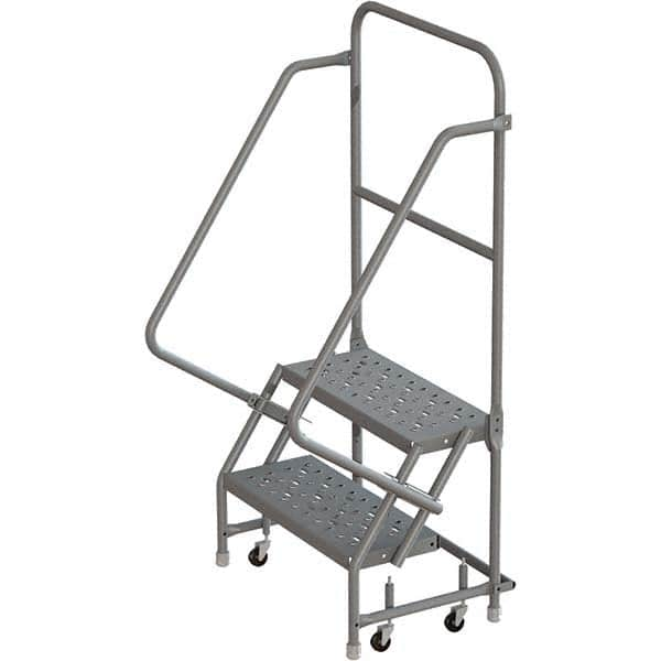 TRI-ARC - Rolling & Wall Mounted Ladders & Platforms Type: Rolling Warehouse Ladder Style: Rolling Platform Ladder - Makers Industrial Supply