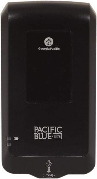 Georgia Pacific - 1000 to 1200 mL Foam Hand Sanitizer Dispenser - Automatic Operation, Plastic, Wall Mounted, Black - Makers Industrial Supply