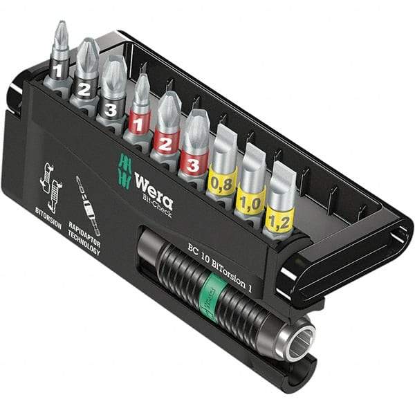 Wera - Power & Impact Screwdriver Bit Sets Point Type: Phillips; Pozidriv; Slotted Tool Type: Phillips; Pozidriv; Slotted - Makers Industrial Supply