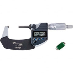 Mitutoyo - Electronic Outside Micrometers Type: Coolant-proof Minimum Measurement (Decimal Inch): 1.0000 - Makers Industrial Supply