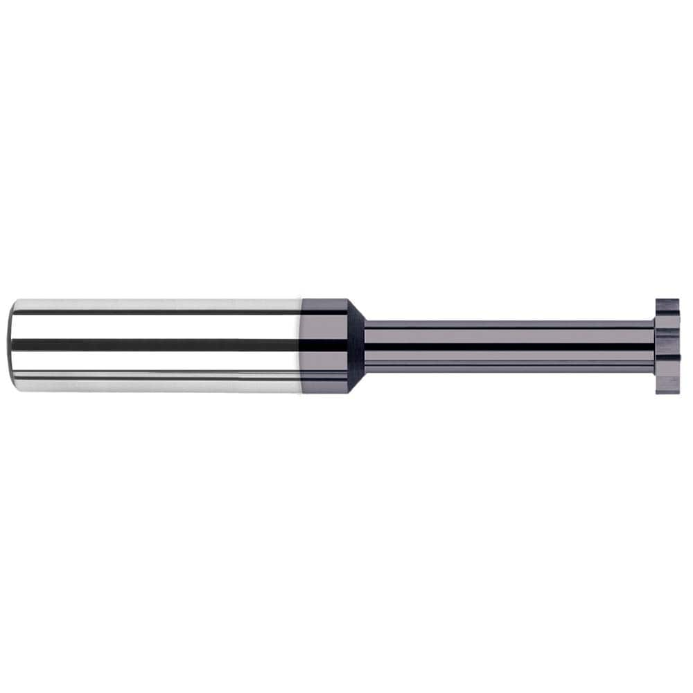 Harvey Tool - 1/8" Cut Diam, 0.9mm Cut Width, 1/8" Shank, Straight-Tooth Woodruff Keyseat Cutter - Exact Industrial Supply