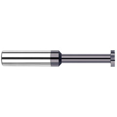 Harvey Tool - 7/16" Cut Diam, 1/4" Cut Width, 7/16" Shank, Straight-Tooth Woodruff Keyseat Cutter - Exact Industrial Supply