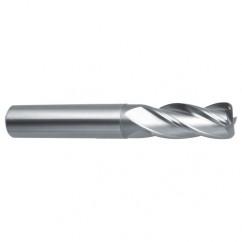 6mm Dia. x 57mm Overall Length 4-Flute Square End Solid Carbide SE End Mill-Round Shank-Center Cut-Uncoated - Makers Industrial Supply