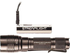 Streamlight - White LED Bulb, 1,000 Lumens, Industrial/Tactical Flashlight - Black Aluminum Body, 1 18650 Lithium-Ion Battery Included - Makers Industrial Supply