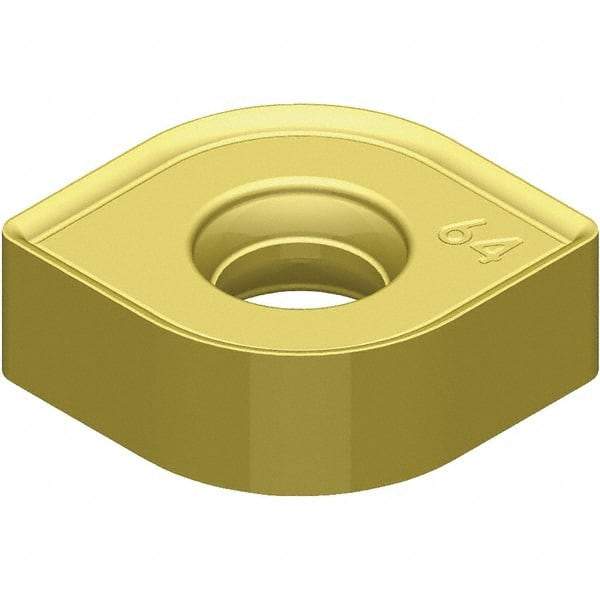 Kennametal - SNHJ446 Grade KCSM40 Carbide Milling Insert - TiN Finish, 4.52mm Thick, 1/2" Inscribed Circle, 2.4mm Corner Radius - Makers Industrial Supply