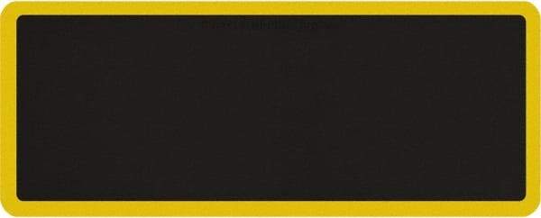 Smart Step - 5' Long x 2' Wide, Dry Environment, Anti-Fatigue Matting - Black with Yellow Borders, Urethane with Urethane Sponge Base, Beveled on All 4 Sides - Makers Industrial Supply