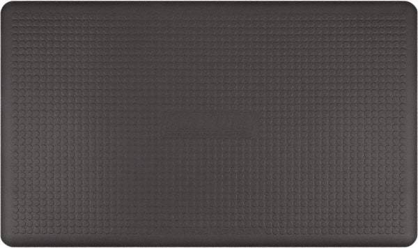 Smart Step - 5' Long x 3' Wide, Dry Environment, Anti-Fatigue Matting - Gray, Urethane with Urethane Sponge Base, Beveled on 3 Sides - Makers Industrial Supply
