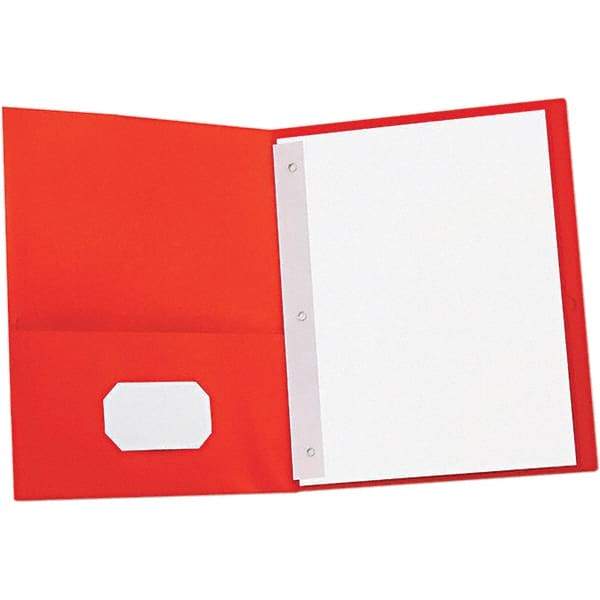 UNIVERSAL - 11" Long x 8-1/2" Wide Pocket with Fasteners - Red - Makers Industrial Supply