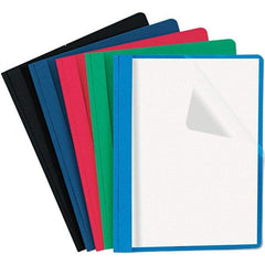 UNIVERSAL - 11" Long x 8-1/2" Wide Report Cover with Tang/Prong Binding - Assorted Colors - Makers Industrial Supply