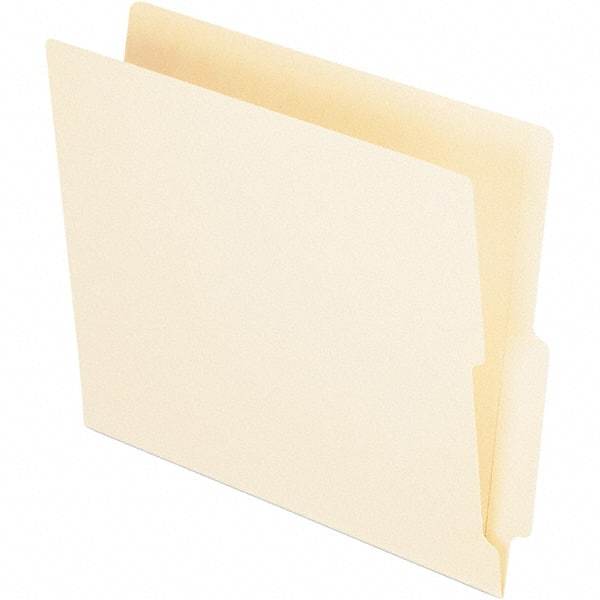 Pendaflex - 12-1/4 x 9-1/2", Letter Size, Manila, File Folders with End Tab - 11 Point Stock - Makers Industrial Supply