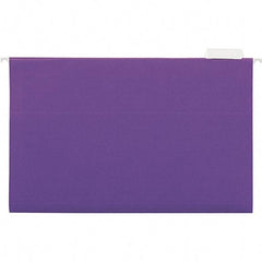 UNIVERSAL - 9-1/2x11-3/4", Legal, Violet, Hanging File Folder - 11 Point Stock, 1/5 Tab Cut Location - Makers Industrial Supply