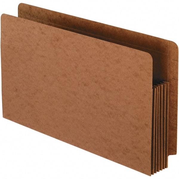 Pendaflex - 15-3/4 x 9-1/2", Legal, Brown, Expandable File Folders with Drop Front & End Tab Pocket - Straight Tab Cut Location - Makers Industrial Supply