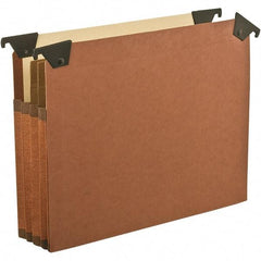 Pendaflex - 12 x 10", Letter Size, Brown, Hanging File Folder - 1/5 Tab Cut Location - Makers Industrial Supply