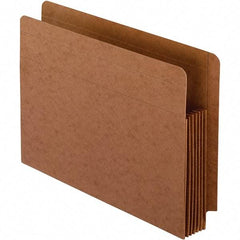 Pendaflex - 12-3/4 x 9-1/2", Letter Size, Brown, Expandable File Folders with Drop Front & End Tab Pocket - Straight Tab Cut Location - Makers Industrial Supply