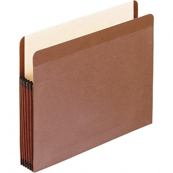 Pendaflex - 14-3/4 x 9-1/2", Legal, Brown, Expandable File Folders with Drop Front & End Tab Pocket - Straight Tab Cut Location - Makers Industrial Supply