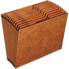 Pendaflex - 12 x 10", Letter Size, Brown, Expansion Folders - 1/3 Tab Cut Location - Makers Industrial Supply