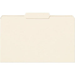 SMEAD - 14-3/4 x 9-1/2", Legal, Manila, File Folders with Top Tab - 11 Point Stock, 1/3 Tab Cut Location - Makers Industrial Supply