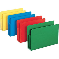 SMEAD - 14-3/4 x 9-1/2", Legal, Assorted Colors, Expansion Folders - Straight Tab Cut Location - Makers Industrial Supply