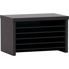 ALERA - Desktop File Organizers Type: Book Shelf Color: Espresso - Makers Industrial Supply