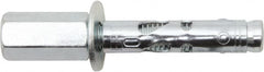 Powers Fasteners - 1/4" Diam, 5/16" Drill, 1-1/2" OAL, 2" Min Embedment Sleeve Concrete Anchor - 1018 Steel, Zinc-Plated Finish, Hex Head, Hex Drive, 1-1/2" Thread Length - Makers Industrial Supply