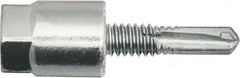 Powers Fasteners - 1/4" Zinc-Plated Steel Vertical (End Drilled) Mount Threaded Rod Anchor - 1/4" Diam x 1" Long, Hex Head, 2,375 Lb Ultimate Pullout, For Use with Steel - Makers Industrial Supply