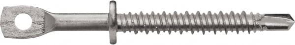 Powers Fasteners - 3/16" Zinc-Plated Steel Eyelet Mount Threaded Rod Anchor - 1/4" Diam x 2" Long, Eyelet Head, 590 Lb Ultimate Pullout, For Use with Steel - Makers Industrial Supply