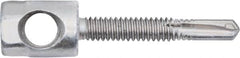 Powers Fasteners - 3/8" Zinc-Plated Steel Horizontal (Cross Drilled) Mount Threaded Rod Anchor - 1/4" Diam x 1" Long, Hex Head, 2,810 Lb Ultimate Pullout, For Use with Steel - Makers Industrial Supply