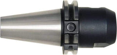 Bilz - CAT40 7/8" Shank Diam Taper Shank 7/8" Hole End Mill Holder/Adapter - 2" Nose Diam, 4" Projection, 5/8-11 Drawbar, Through-Spindle, Through-Bore & DIN Flange Coolant - Exact Industrial Supply