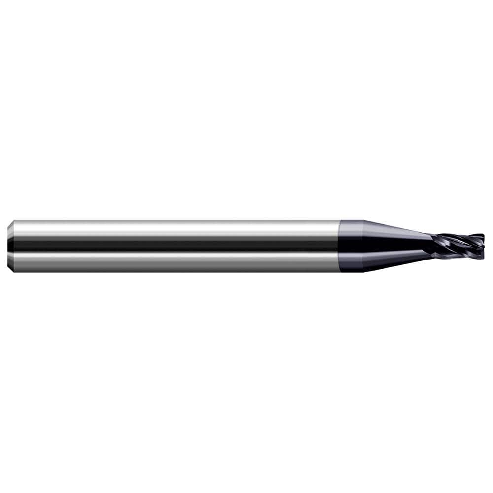 Harvey Tool - Corner Radius & Corner Chamfer End Mills; Mill Diameter (mm): 1.20 ; Mill Diameter (Inch): 3/64 ; Mill Diameter (Decimal Inch): 0.0470 ; End Type: Corner Radius ; Corner Radius (mm): 0.20 ; Corner Radius (Decimal Inch): 0.0080 - Exact Industrial Supply