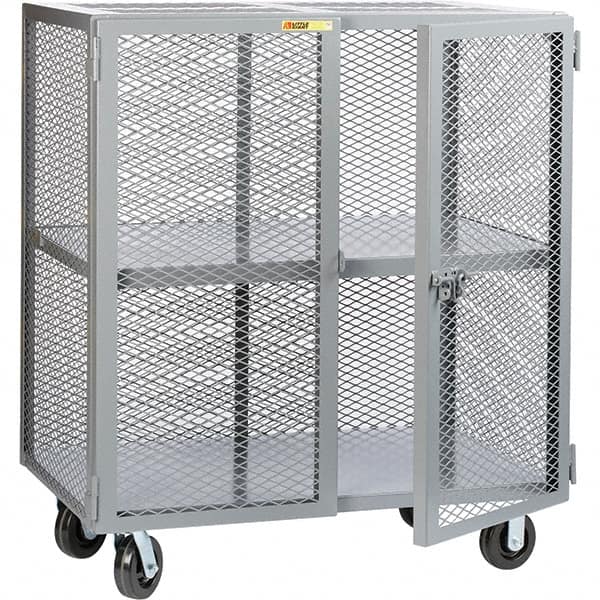 Little Giant - 1 Shelf Mobile Storage Cabinet - Steel, 73" Wide x 39" Deep x 57" High - Makers Industrial Supply