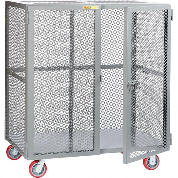 Little Giant - 1 Shelf Mobile Storage Cabinet - Steel, 61" Wide x 39" Deep x 57" High - Makers Industrial Supply