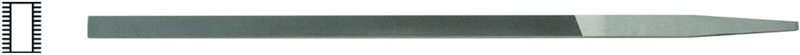 8" Pillar Extra-Narrow File, Cut 0 - Makers Industrial Supply