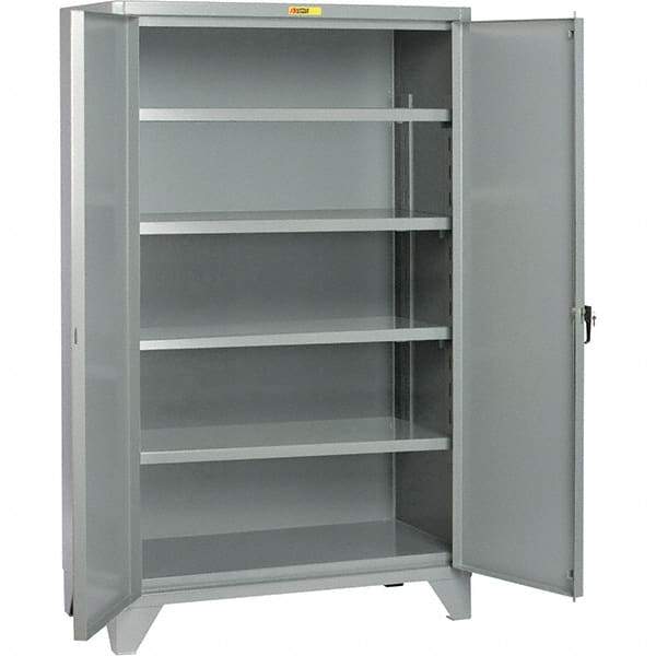 Little Giant - 4 Shelf Storage Cabinet - Steel, 60" Wide x 32" Deep x 78" High - Makers Industrial Supply